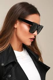 Edna Black Oversized Sunglasses