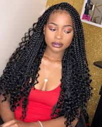 20 Super Flattering Braids For Curly Hair Of Different Types Box Braids Hairstyles For Black Women Braids With Curls Curly Hair Braids