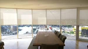 Sunscreen Roller Blinds To Floor To Ceiling Windows Arranged In Faceted Curve Ability Place Millharbour Canary Wh Made To Measure Blinds Modern Blinds Blinds