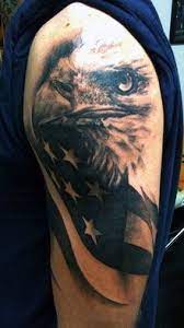 American Flag Tattoo Meanings And Designs Military Tattoos Eagle Tattoos American Flag Tattoo