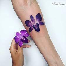 30 Gorgeous Orchid Tattoo Designs And Ideas Tattoobloq Purple Orchid Tattoo Purple Tattoos Orchid Flower Tattoos