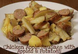 Mix the syrup, chicken and apple mixture with remaining ingredients, and squeeze the mixture with your hands until well blended. Perfect Fall Skillet Meal With Hillshire Farm Chicken Apple Sausage Gourmetcreations Mom Endeavors