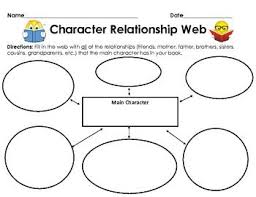 Graphic Organizer Character Relationship Web Graphic