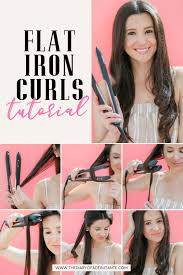 Easy Soft Flat Iron Curls Tutorial The Best Flat Iron For Thick Hair Thick Hair Styles Flat Iron Curls Tutorial Curls For Long Hair
