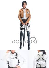Attack on titan (shingeki no kyojin) was a monumental task that i inadvertently dropped on myself. Dokidoki R Anime Attack On Titan Cosplay Mikasa Ackerman Costume Anim Dokidokicosplay