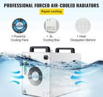 Water Chiller CW-3000 Industrial Chiller 9L Thermolysis Type Water Chiller  50W/?, 3.17gpm 0.9A Current Recirculating Chiller for 60W 80W Laser ...