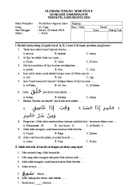 Soal ips kelas 5 sd bab 2 tokoh sejarah hindu budha dan islam di. Top Pdf Soal Uts Agama Islam 123dok Com