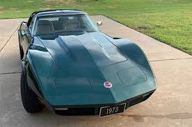 Image result for Blue Green 1973 Corvette