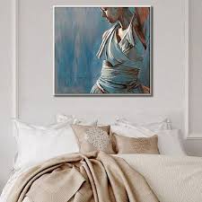 Original Oil Painting For Bedroom Bedroom Wall Decor Figure Etsy Original Oil Painting Etsy Wall Art Wall Decor Bedroom