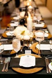 Black And Gold Charger Plates Nashville Wedding With Black White And Gold Color Palette Inside Weddings Gold Charger Plates Wedding White Wedding Decorations Wedding Color Schemes Gold