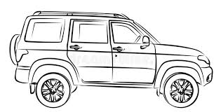 Hoe teken je een oude auto. Sketch Of Big Car Stock Vector Illustration Of Sketch 89572702