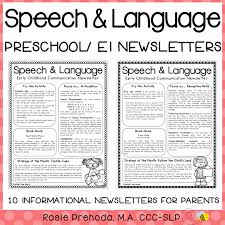The abcs of connecting with your child's educators. Early Intervention And Preschool Parent Newsletters Written By An Slp These Are An Ea Speech And Language Preschool Newsletter Templates Preschool Newsletter