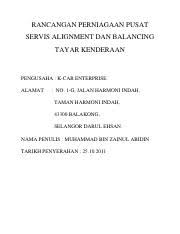 We did not find results for: 103rancangan Perniagaan Pusat Servis Alignment Dan Balancing Tayar Kenderaan Mp Rancangan Perniagaan Pusat Servis Alignment Dan Balancing Tayar Course Hero