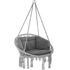 Tectake 800708 Fauteuil Suspendu Relax Design De Jardin En Coton 1 Place Interieur Et Exterieur Coussins Co En 2020 Fauteuil Suspendu Fauteuil Hamac Chaise Multicolore