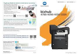 We have a direct link to download konica minolta bizhub 4020 drivers, firmware and other resources directly from the konica minolta site. Http Www Biz Konicaminolta Com Bw 4750 4050 Index Html Http