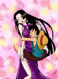 Luffy And Hancock By Hikari 15 L On Deviantart Luffy And Hancock Manga Anime One Piece Luffy