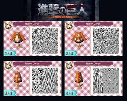 Shingeki No Kyojin Qr Animal Crossing Qr Codes Clothes Animal Crossing Qr Codes Animal Crossing
