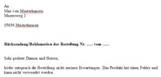 Ein allgemeiner kaufvertrag gibt beiden parteien sicherheit und dient der absicherung sowohl für den käufer wie auch für den verkäufer. Vorlage Reklamationsschreiben Word Musterbrief Kostenlos Zum Download