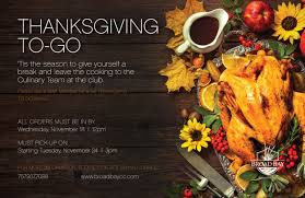 One of the most popular and meaningful thanksgiving vacation packages is a tour of historical new england. Thanksgiving Togo Broad Bay Country Club 2020 10 27