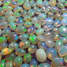 What is the most common shape of opal? Opal White Bird