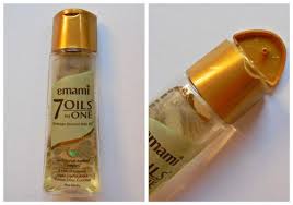 Emami 7 oil in one has, 7 ingredients in it almond, walnut, argon, olive, coconut, amla and jojoba which helps in nourishing the scalp and makes the hair frizz free. Emami 7 Oil In One Damage Control Hair Oil Review