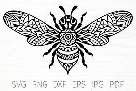 Download Bee Svg Bee Mandala Svg Zentangle Bee Cut File 1357899 Cut Files Design Bundles