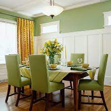 Decorate Your Walls With Molding Green Dining Room Dining Room Colour Schemes Dining Room Colors