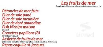 Restaurant La Porte Laurentide Menu In Saint Lin Laurentides Quebec
