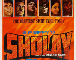 Sholay (1975) movie poster