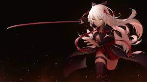 Illyasviel von einzbern / berserker【fate/stay night】. White Haired Female Anime Character With Sword Illustration Fate Grand Order Okita Souji Anime Girls Sword Hd Wallpaper Wallpaper Flare
