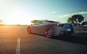 Buy a used gray ferrari 458 italia. Hd Wallpaper Ferrari 458 Italia Grey Supercar Back View Wallpaper Flare