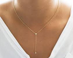 Gold Y Necklace Gold Necklace Lariat Necklace Gold Etsy In 2021 Gold Necklace Women Gold Lariat Necklace Gold Fill Necklace