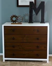 Perfect for smaller spaces, the furniture.agency arco 6 drawer chest combines function and style. Modern White Dresser With Wood Drawers Ana White