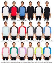 American Apparel 3 4 Sleeve Raglan Shirt