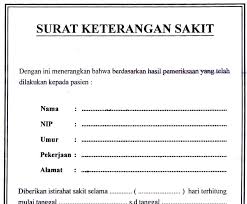 Download 63+ Contoh Surat Sakit Terbaik Dan Terbaru
