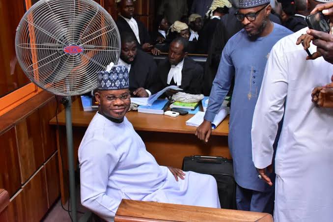 Evidence presented in court showing 760000 dollars in school fees paid in advance for former Kogi governor Yahaya Bello's children amid his 19 count fraud charges