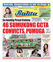 Newspaper history newspaper acronym types of newspaper a good newspaper article include 6 elements (headline, byline, placeline, lead, body and quotation). Get Your Digital Copy Of Balita November 11 2019 Issue