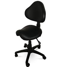 Saddle Stool Chair with Back Support