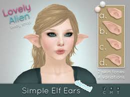 Thus sims has a mod for these pointed ears. Second Life Marketplace Simple Elf Ears Demo