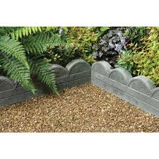 Stylish Stone Wave Top Edging 600mm Grey Garden Spaces Outdoor Gardens Back Gardens