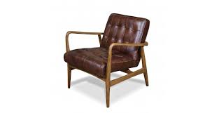 Enfin, sachez qu'il vous procure un confort optimal en toutes circonstances. English Braun Vintage Club Sessel In Patina Leder Mit Holzarmlehnen