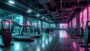 Free Futuristic Gym Ambiance Image - Gym, Neon, Fitness | Download at  StockCake