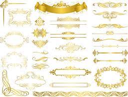 Instant Download Digital Gold Flourish Swirl Frame Border Clip Etsy In 2021 Clip Art Borders Frame Clipart Clip Art