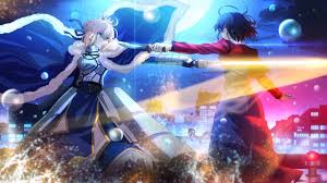 Saber Shiki Fate X Kara No Kyoukai 2560x1440 Animewallpaper Anime Menina Anime Animes Wallpapers