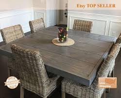 Farm House Table Dining Table Square Farm Table Square Etsy Square Farmhouse Table Square Dining Tables Farmhouse Table