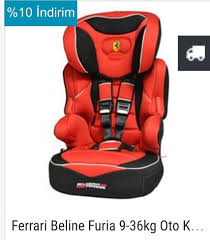 ferrari beline furia 9 36kg oto koltugu kampanya 297 tl yerine 264 tl kargo hediye tasima kapasitesi 9 36 kg yas 1 bebek ferrari anne tavsiyesi