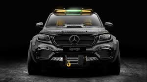 6 Wheel Mercedes X Class Custom Is Pickup Of Your Nightmares Mercedes Truck Mercedes Benz Mercedes
