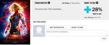 The percentage is based on the film's reviews aggregated by the website and assessed as positive or. Rotten Tomatoes Tweaks Reviews After Captain Marvel Was Trolled Quartz