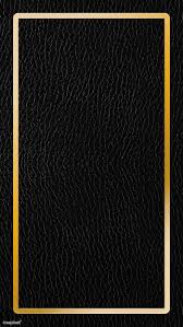Background Black And Gold Border Design 