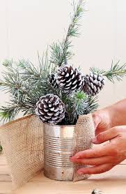 Snowy Tree Winter Christmas Diy Borddekorasjon Om 20 Minutter Diy Weihnachtsgeschenke Weihnachtsgeschenke Selbst Machen Winter Weihnachten